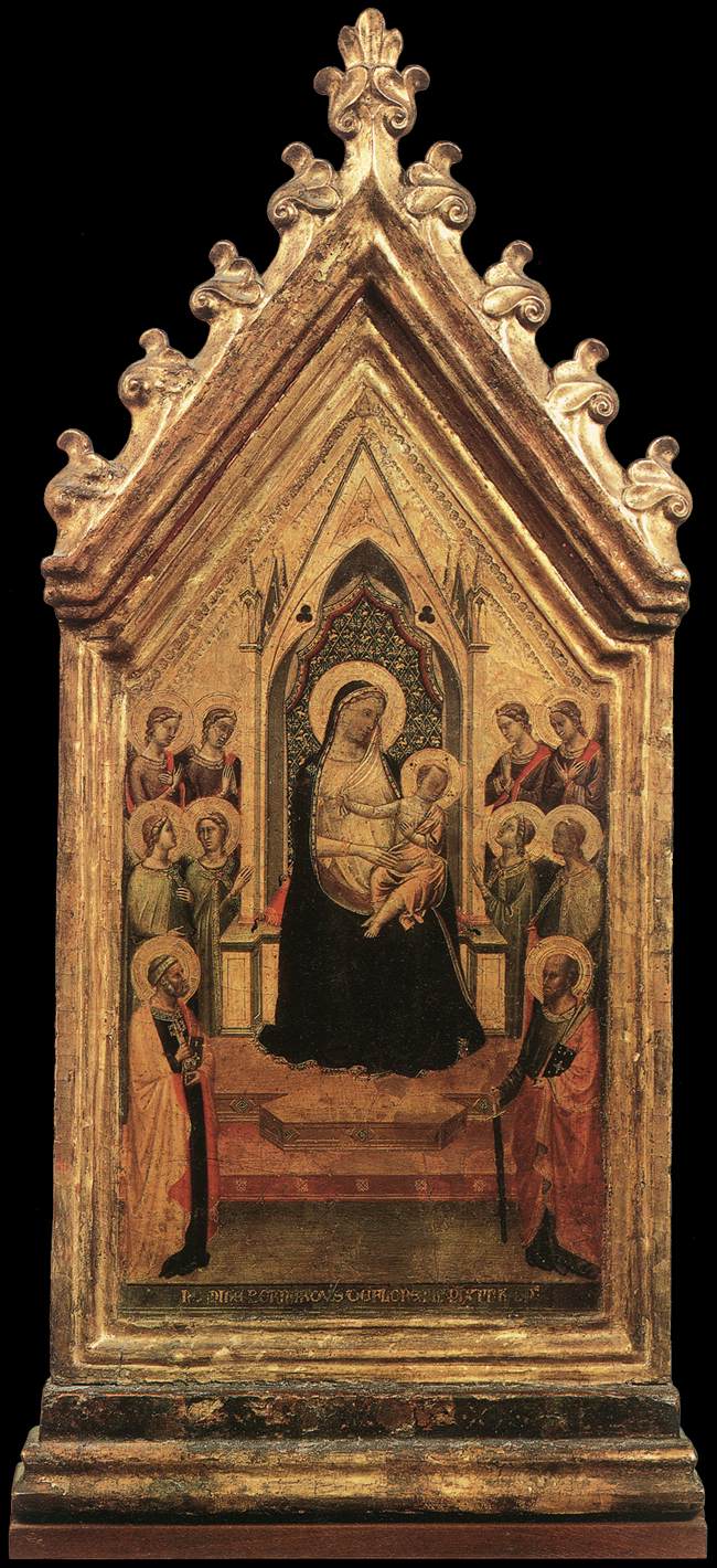 DADDI, Bernardo Madonna and Child Enthroned with Angels and Saints dfg